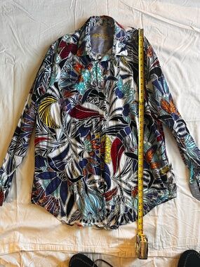 Robert Graham Colorful Button Down Shirt XL Tall Business Artsy Top Floral